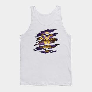 Resplendent Revival: Byzantine Empire Coat of Arms/Flag Tribute Tank Top